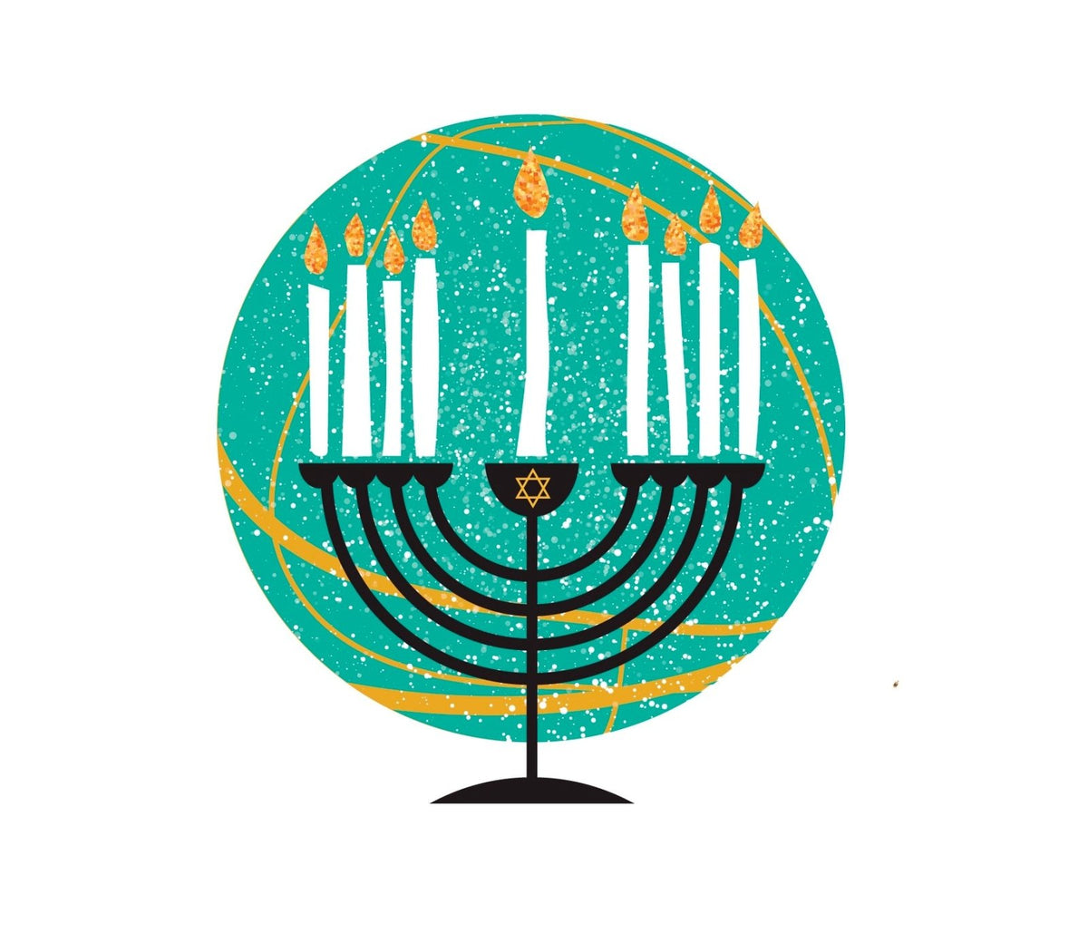 Hannukah Menorah - Cover-Alls Decals