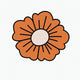 Orange Happy Flower