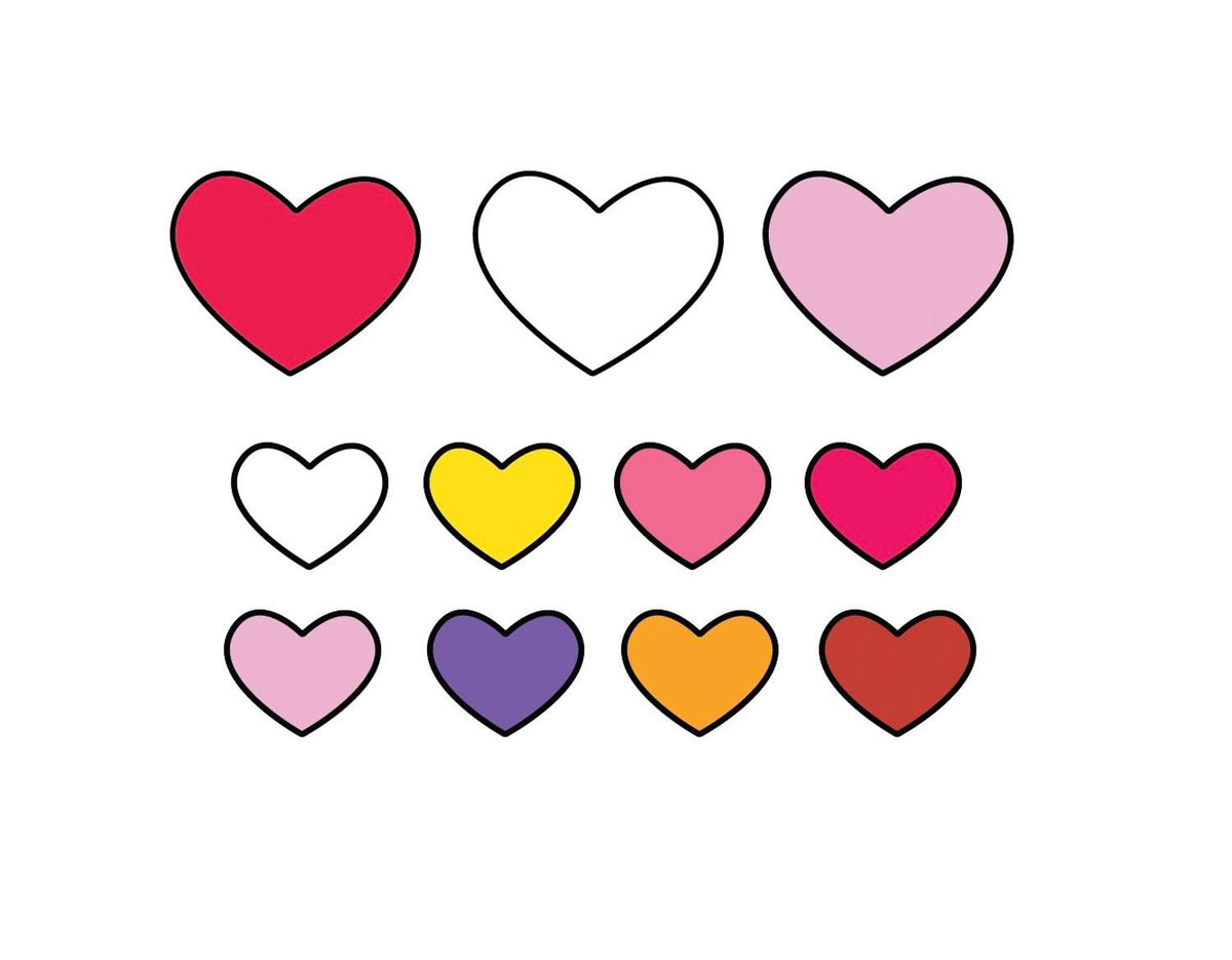 Heart Decals - Cover-Alls Decals