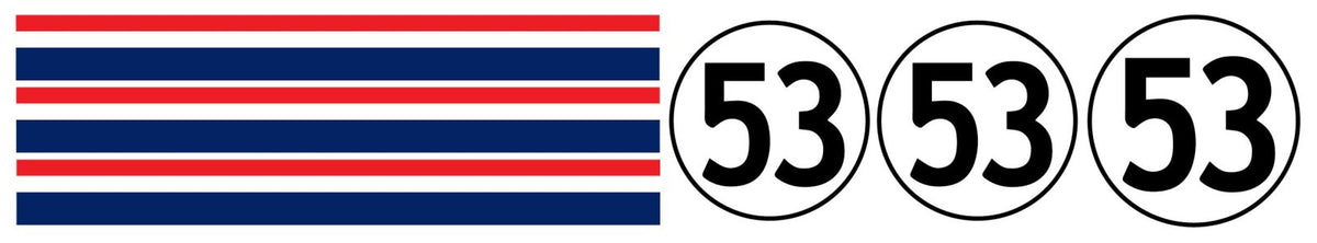 Herbie the Race Car Decals - Cover-Alls Decals
