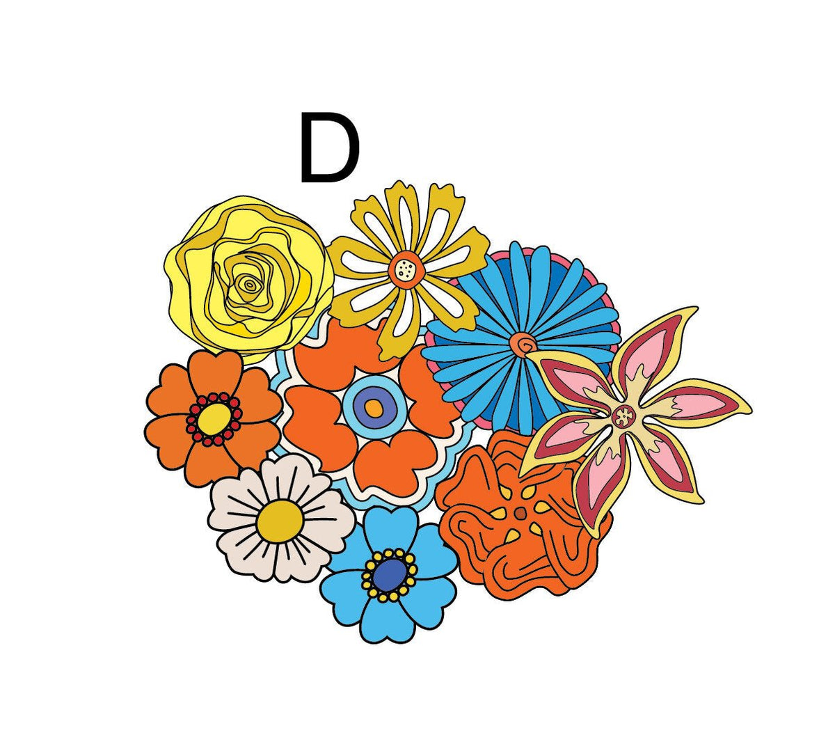 Hippie Flower Package Decals - Cover-Alls Decals