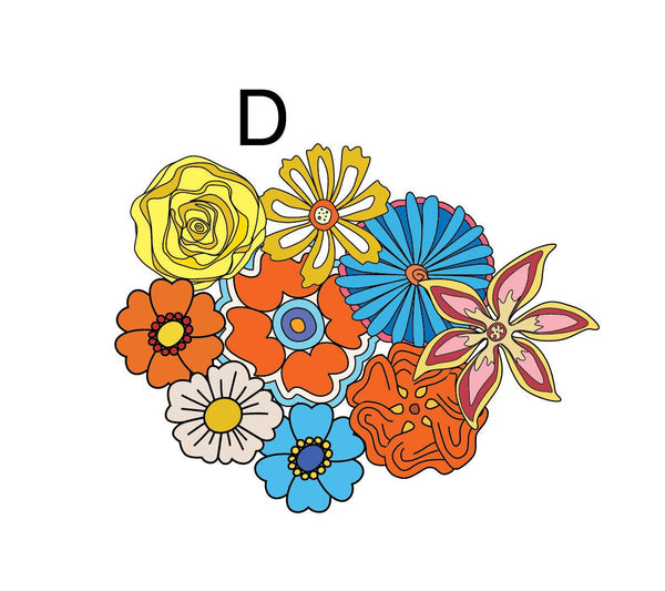 Hippie Flower Package Decals - Cover-Alls Decals