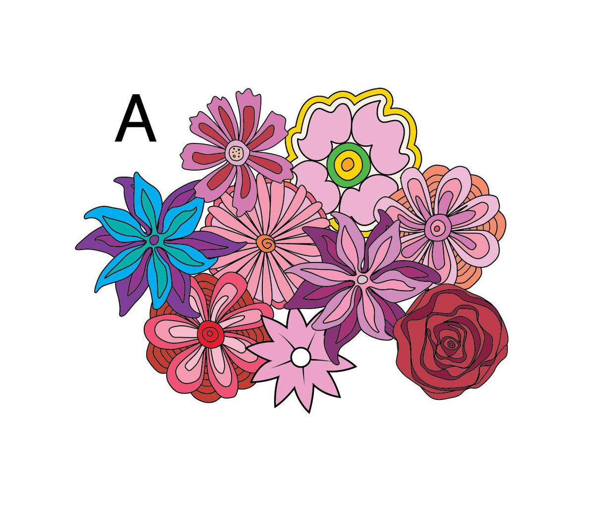 Hippie Flower Package Decals - Cover-Alls Decals