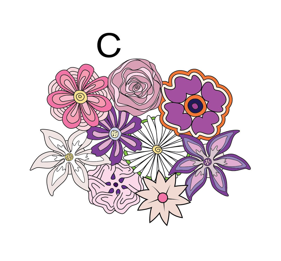 Hippie Flower Package Decals - Cover-Alls Decals