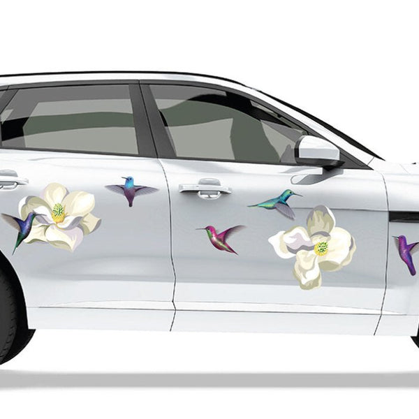 Hummingbirds - Car Floats Reusable Car Decals