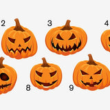 Jack O' Lantern Pumpkin Decals - Cover-Alls Decals