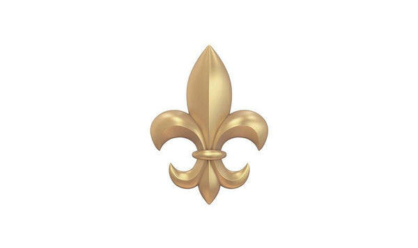 Large Gold Fleur-de-Lis Decal - Cover-Alls Decals