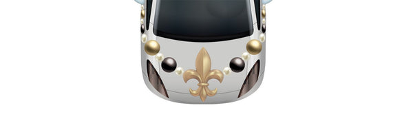 Large Gold Fleur-de-Lis Decal - Cover-Alls Decals