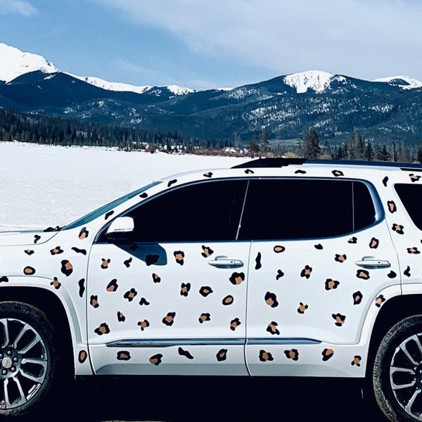 Leopard Spots - Car Floats Reusable Car Decals