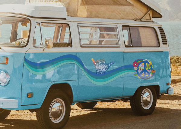 Life is a Wave Hand Decals - Cover-Alls Decals
