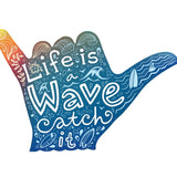 Life is a Wave Hand Decals - Cover-Alls Decals