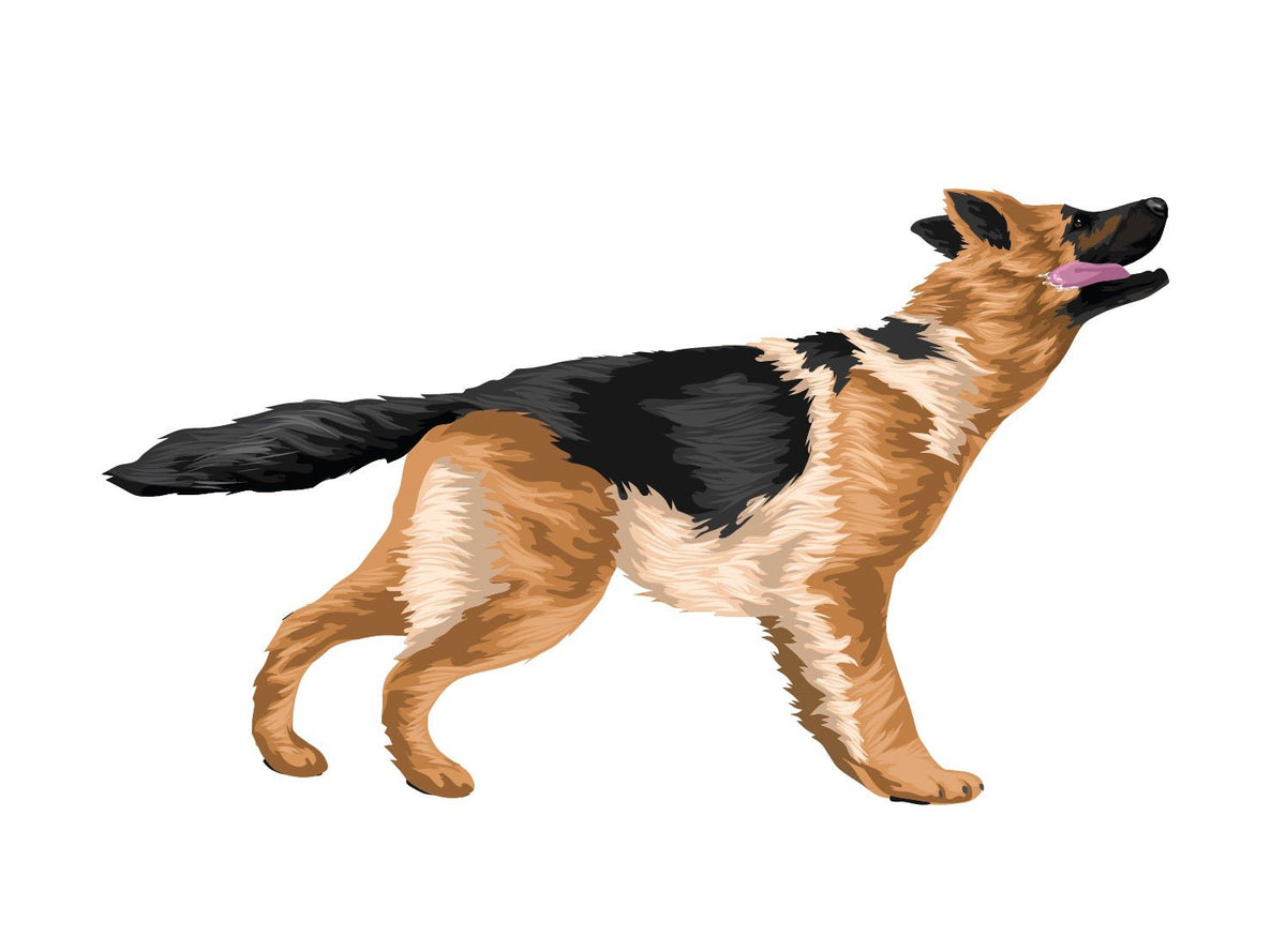 German Shepherd Decals - Cover-Alls Decals