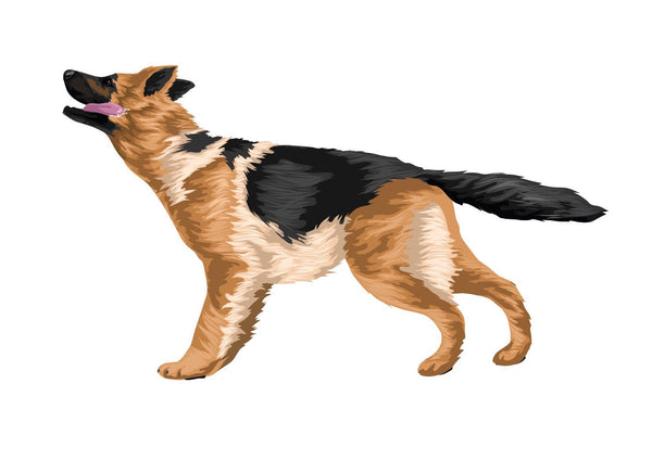 German Shepherd Decals - Cover-Alls Decals