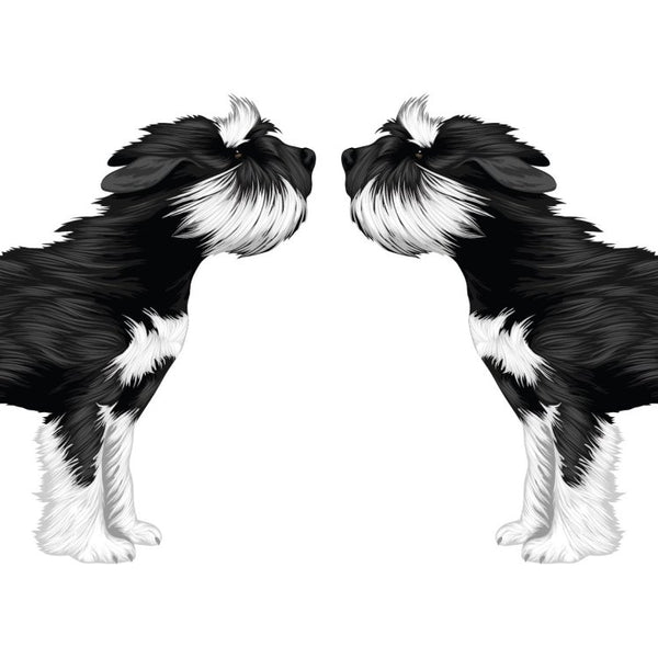 Life-Sized Miniature Schnauzer Decal - Cover-Alls Decals