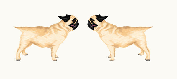 Life-Sized Pug Decal - Cover-Alls Decals