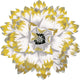Gold/White