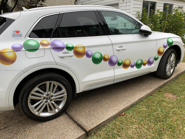 Classic Mardi Gras Bead Decals - Cover-Alls Decals