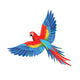 Flying Red Macaw