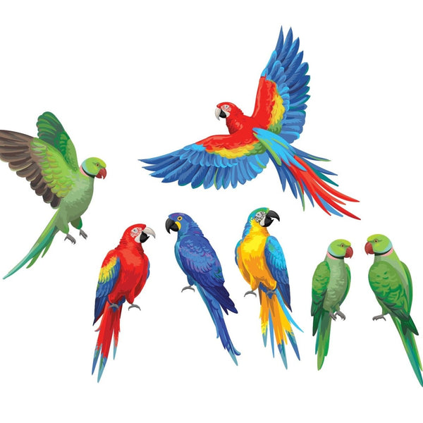 Parrots and Macaws - Cover-Alls Decals