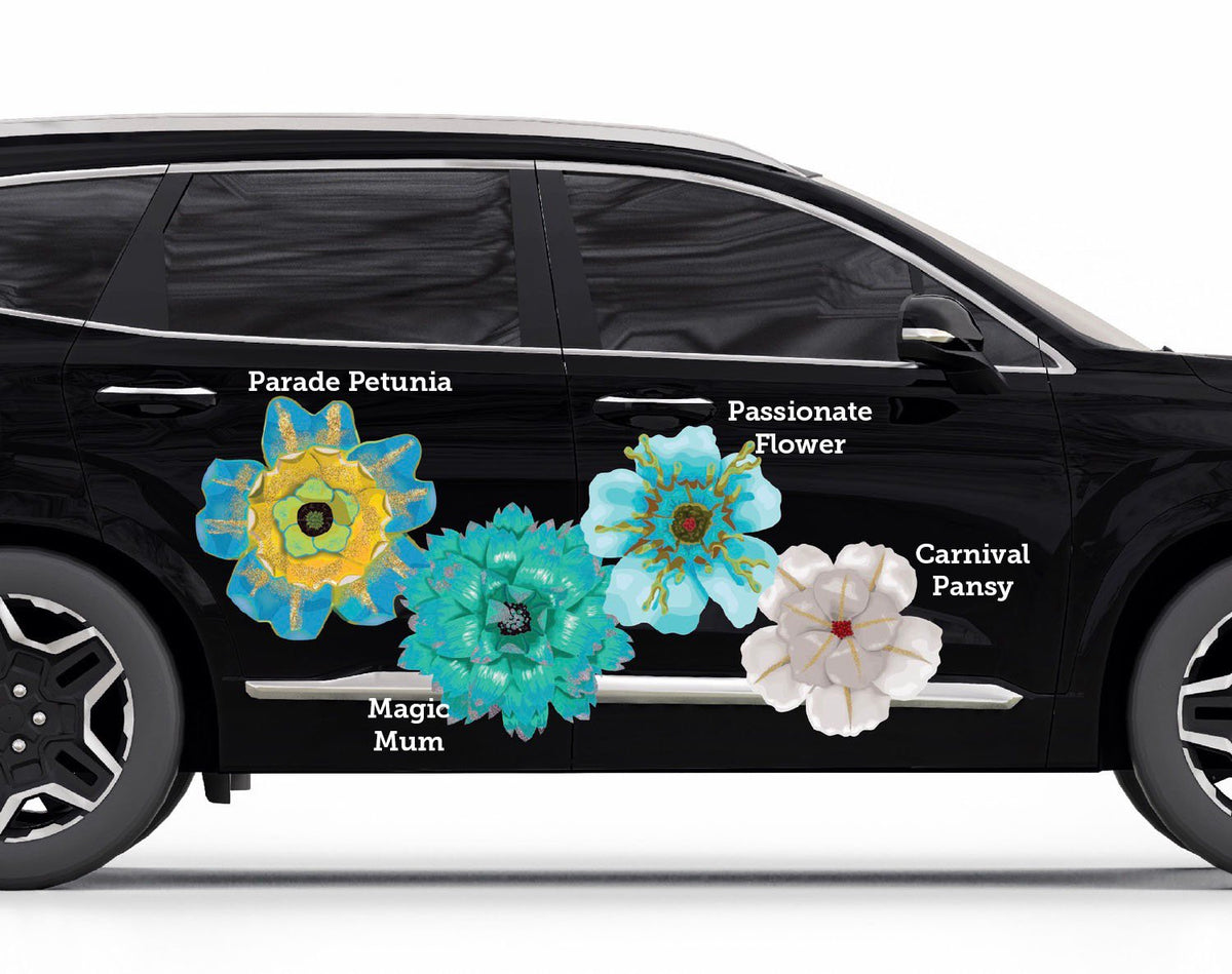 Passionate Flower Decals - Cover-Alls Decals