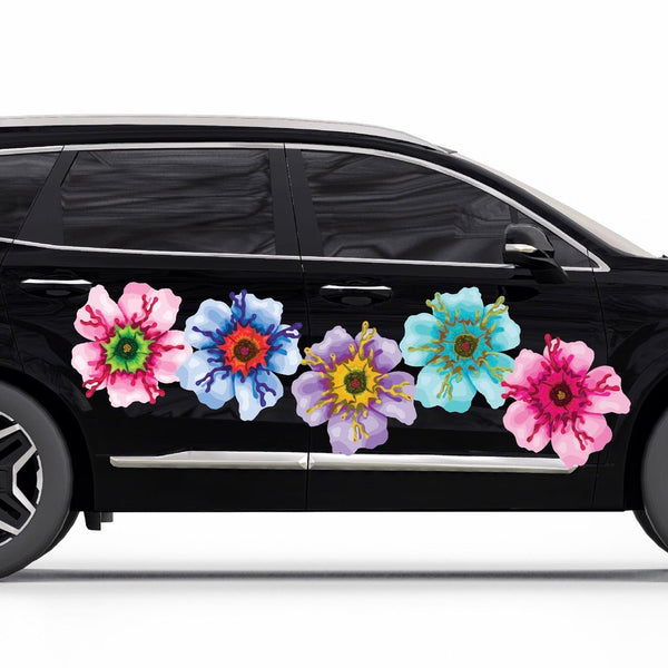 Passionate Flowers - Car Floats Reusable Car Decals