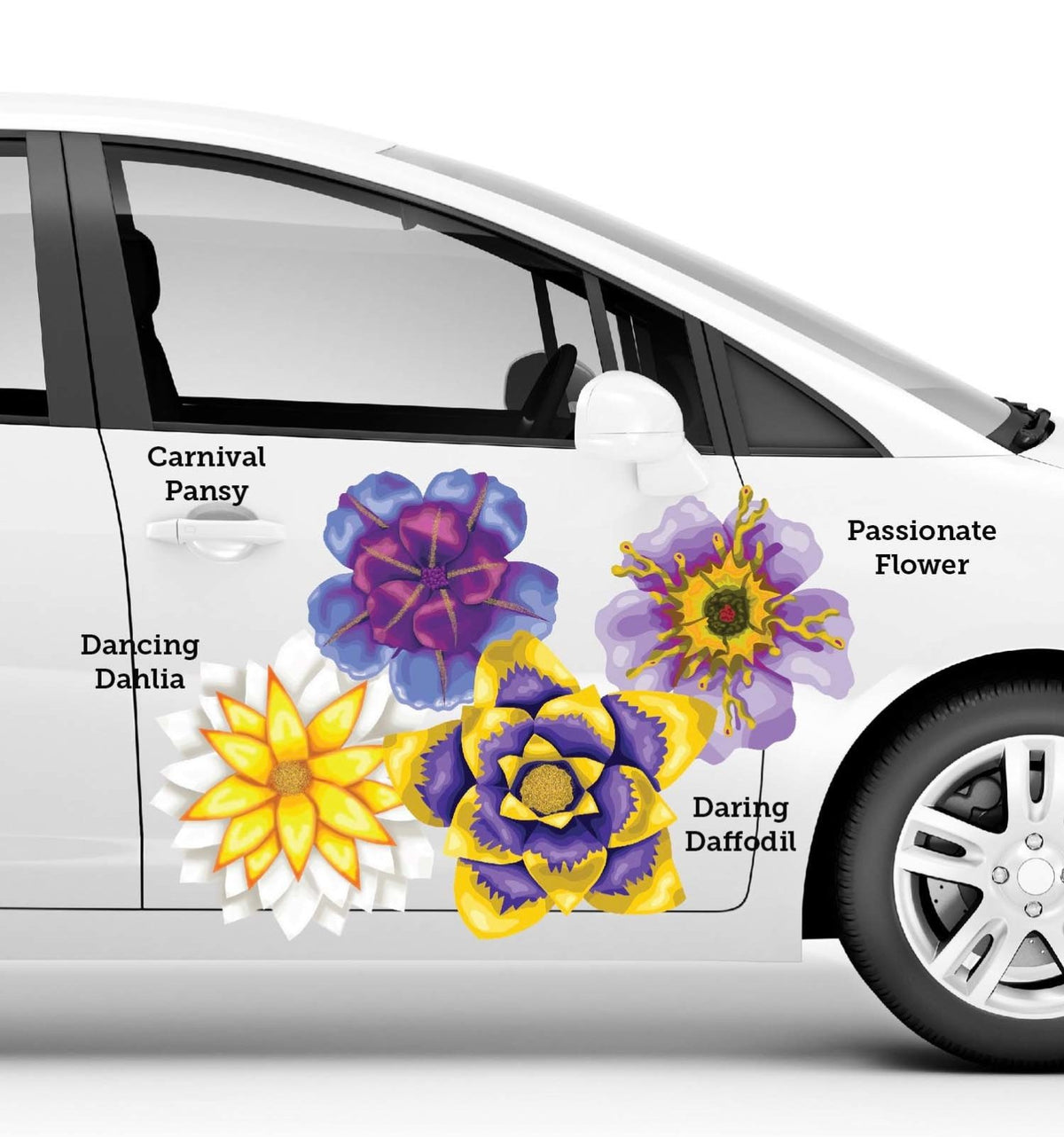 Passionate Flower Decals - Cover-Alls Decals