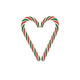 2 Red/Green/White Candy Sticks