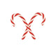 2 Red/White Candy Sticks