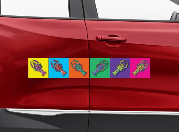 Pop Art Crawfish Decals - Cover-Alls Decals