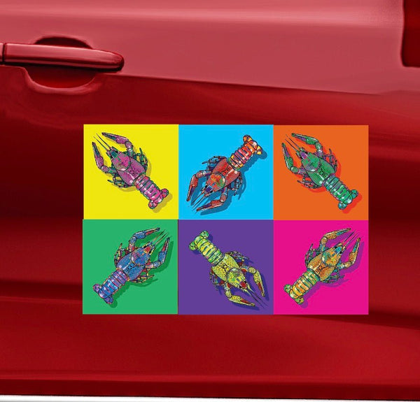 Pop Art Crawfish Decals - Cover-Alls Decals