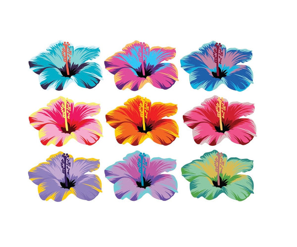 Pop Art Hibiscus - Cover-Alls Decals
