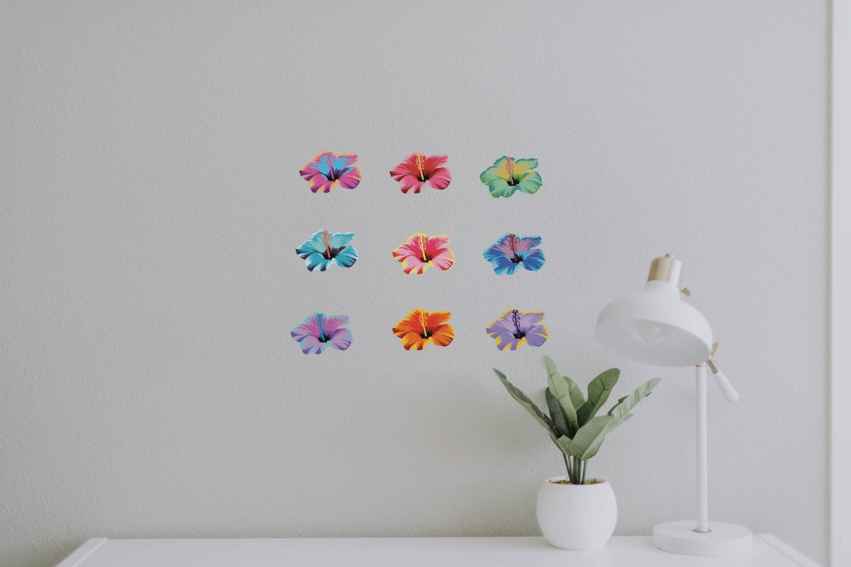 Pop Art Hibiscus - Cover-Alls Decals