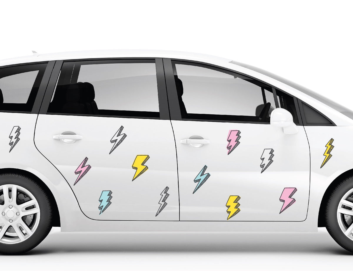Pop Art Lightning Bolt Decals - Cover-Alls Decals