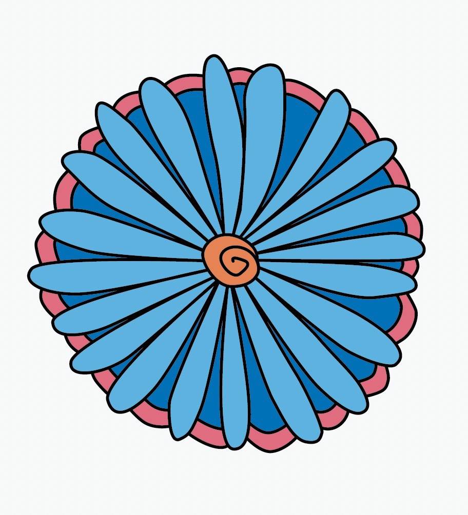 Psychedelic Daisy Decals - Cover-Alls Decals