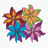 Psychedelic Lily Decals - Cover-Alls Decals