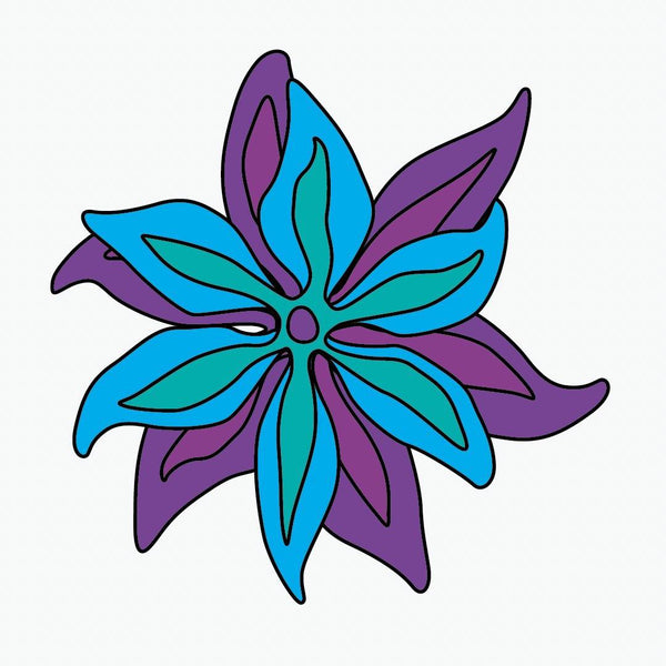 Psychedelic Lily Decals - Cover-Alls Decals