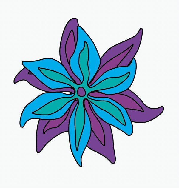Psychedelic Lily Decals - Cover-Alls Decals