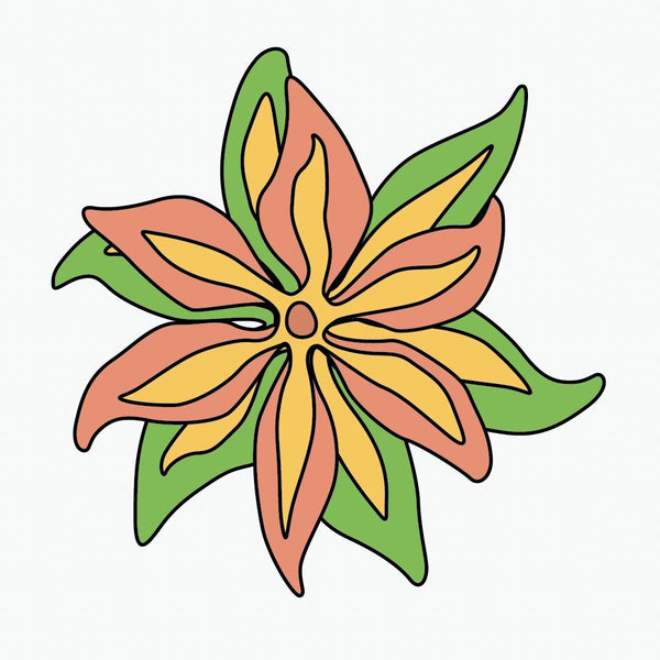 Psychedelic Lily Decals - Cover-Alls Decals