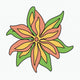 Psychedelic Lily — yellow/green