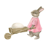 Rabbit with Wheelbarrow Decal - Cover-Alls Decals