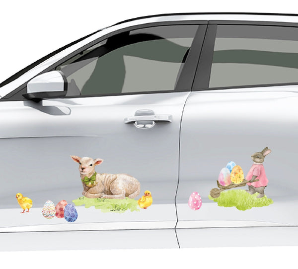 Rabbit with Wheelbarrow Decal - Cover-Alls Decals