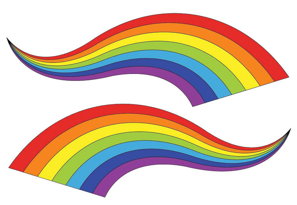 Rainbow Curve Decal - Cover-Alls Decals