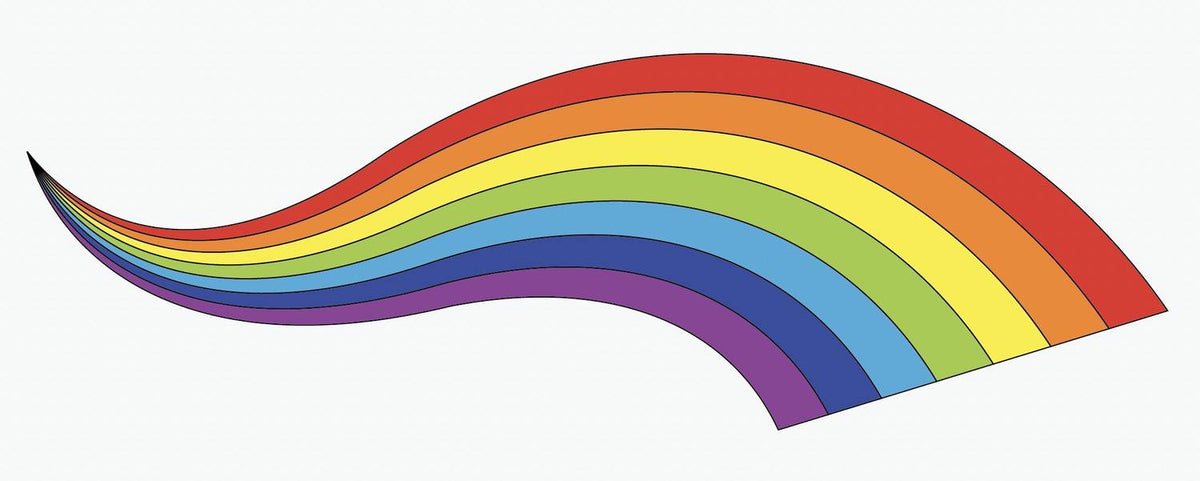 Rainbow Curve Decal - Cover-Alls Decals
