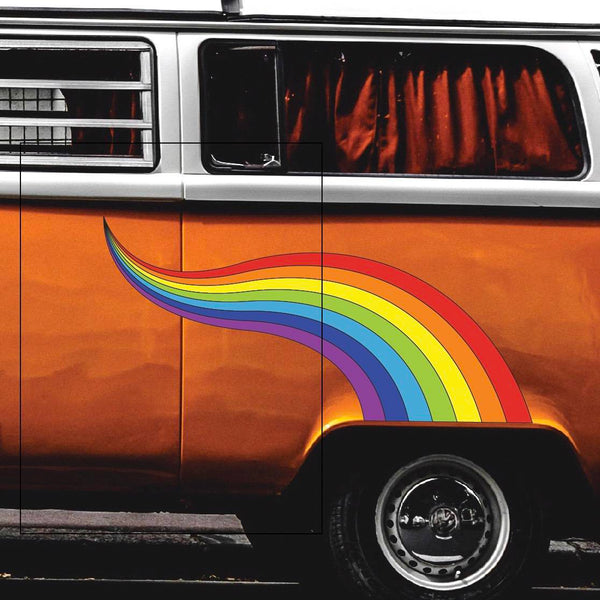 Rainbow Curve Decal - Cover-Alls Decals