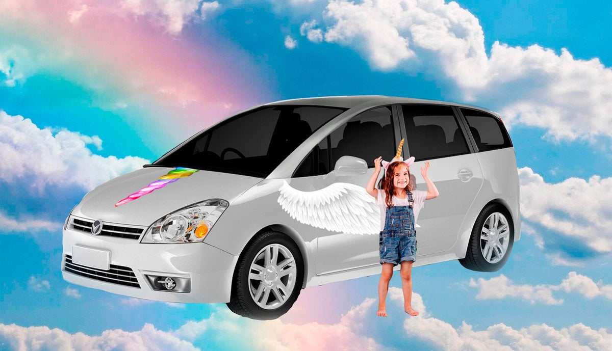 Rainbow Unicorn Horn Decal - Cover-Alls Decals