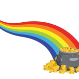 Rainbow with Pot of Gold Decal - Cover-Alls Decals