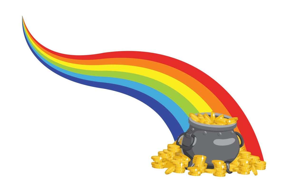Rainbow with Pot of Gold Decal - Cover-Alls Decals