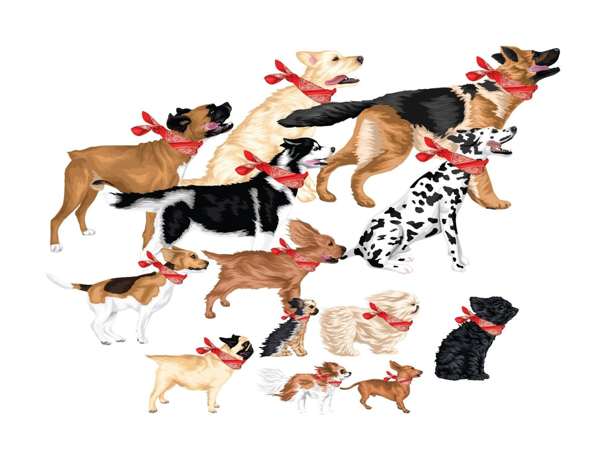 Red Handkerchiefs for Dogs Decals - Cover-Alls Decals