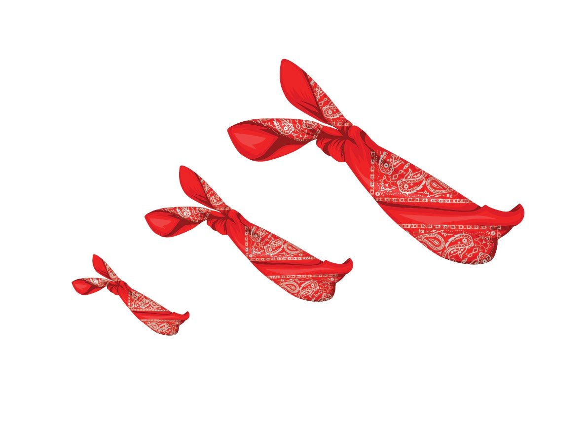Red Handkerchiefs for Dogs Decals - Cover-Alls Decals