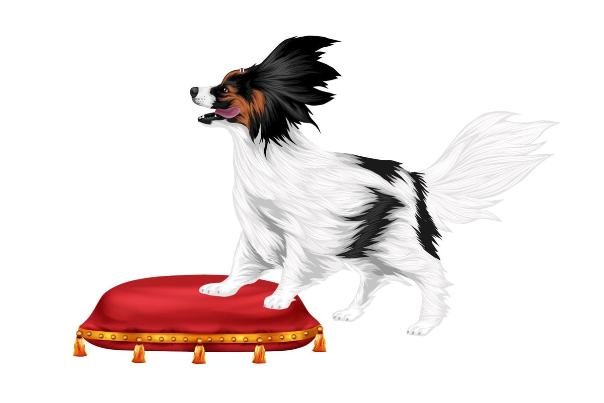 Royal Red Pillow with Gold Tassels -- Decal for our Dogs in the Wind Decals - Cover-Alls Decals